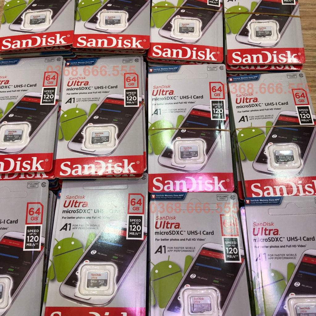 Thẻ nhớ sandisk 128GB /64GB /32Gb/16GB/8GB dùng đa thiết bị - Thẻ nhớ tốc độ cao Class 10 Ultra 667x 100MB/s -BH 5 năm
