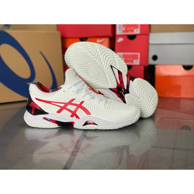 Giày Asics Tennis Court FF2 Novak White /Red