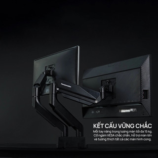 Giá Đỡ 2 Màn Hình Human Motion T9-2B Pro (17 - 35inch)