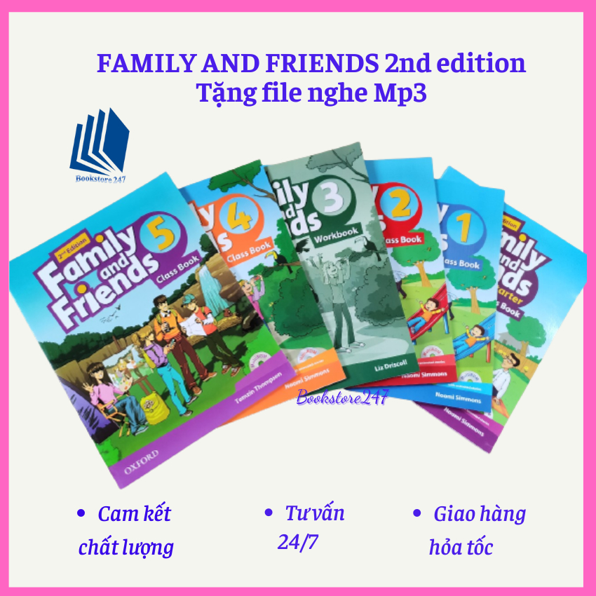 Family and Friends 2nd, level starter đến 5  - Tặng file mp3