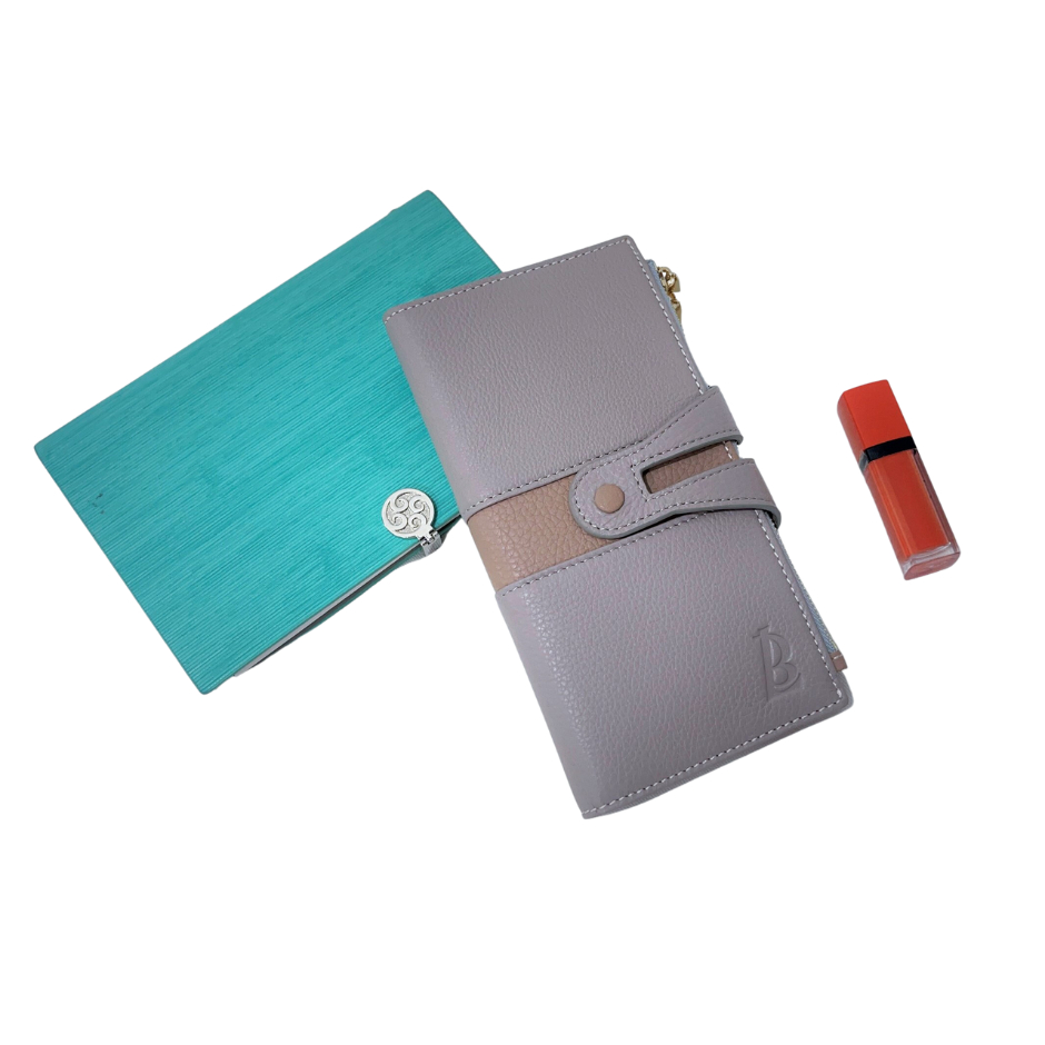 Ví nữ dài cầm tay 2 ngăn kéo cao cấp thiết kế độc đáo đẹp mắt thời trang nhiều ngăn tiện dụng 9VNDP62