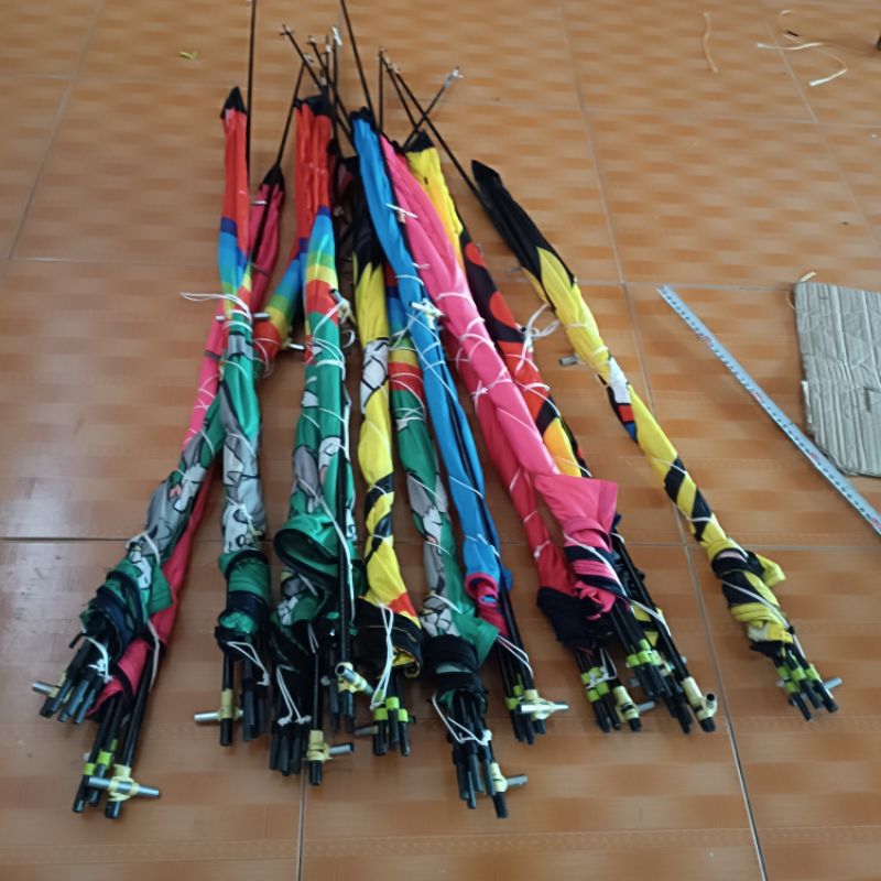 COMBO Diều lắp ghép cabon 1,7mét + 350mét Dây thả