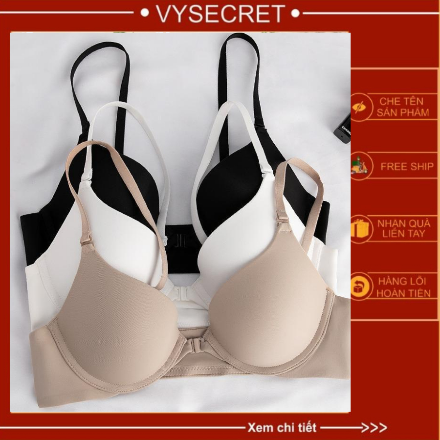 Áo ngực cài trước , áo lót trơn có gọng cao cấp,áo bra đệm 0,2 cm - mã 0311