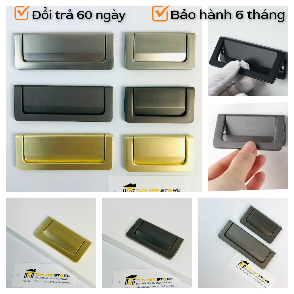Tay nắm tủ vô hình , tay nắm cửa tủ gỗ tiện dụng cho ngăn kéo , tủ gỗ - Hàng Cao Cấp