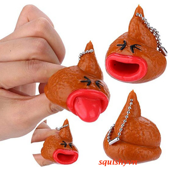 Móc Khoá Cục Phân Giả Lè Lưỡi Như Thật, Đồ Chơi Giải Trí Độc Lạ Hài Hước Troll Bạn Bè, Đạo Cụ Halloween squishyvn Shop