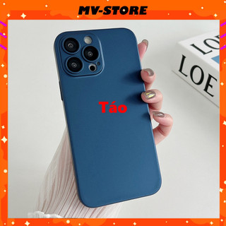 Ốp lưng PC cứng siêu mỏng bề mặt nhám có Lens bảo vệ camera cho 14 13 11 Pro MAX 14 Plus 12 Pro MVStore
