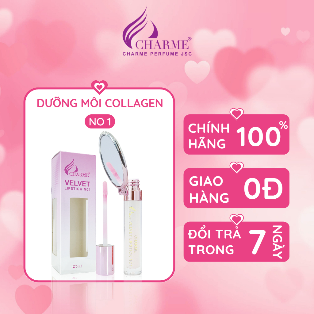Son Dưỡng Charme Velvet Lipstick Collagen