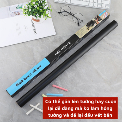 Decal bảng viết phấn - bút lông xóa được  TRẮNG - ĐEN - XANH LÁ