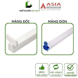 Máng đèn tuýp led đơn/đôi asia - let"s go led