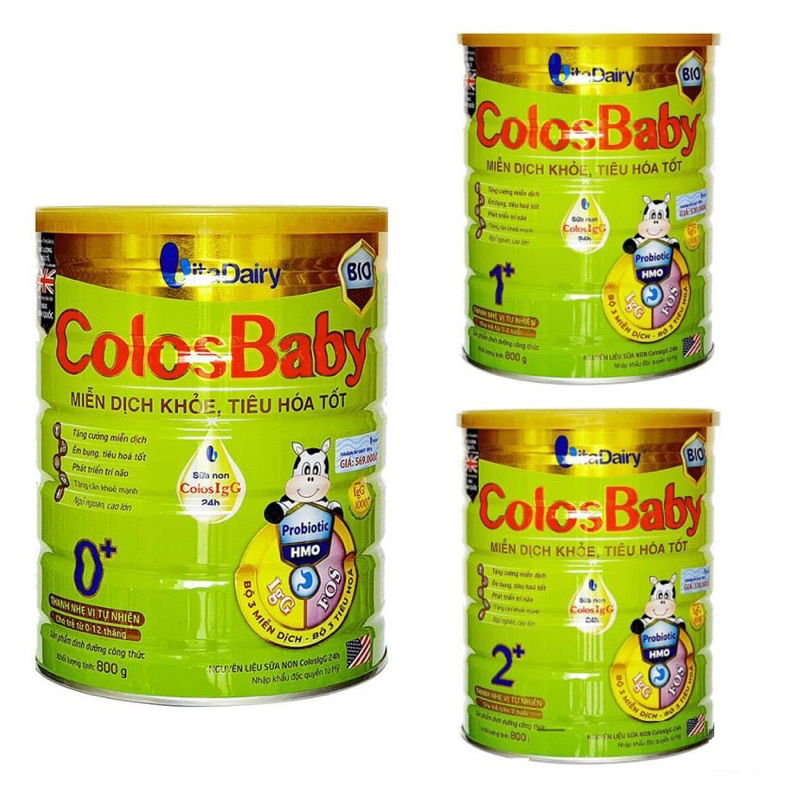 Sữa COLOSBABY BIO 0+,1+,2+ Miễn dịch khoẻ-Tiêu Hoá Tốt