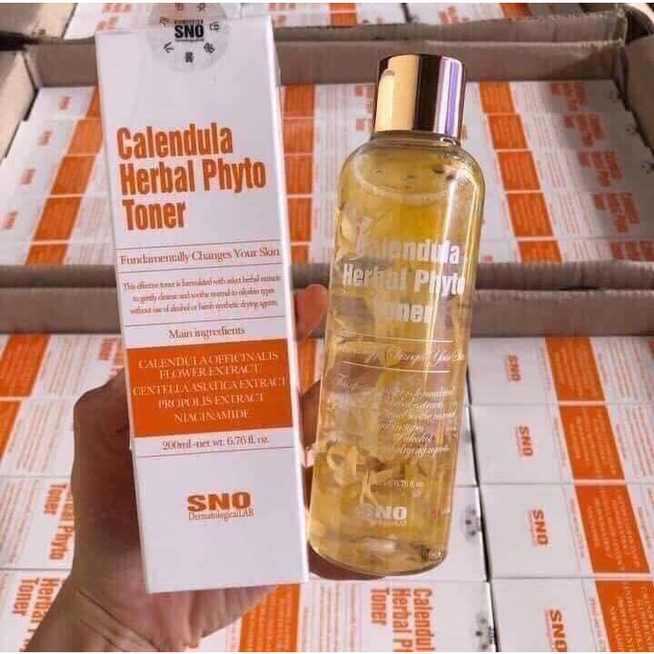Toner Chứa Cánh Hoa Cúc SNO Calendula Herbal Phyto Hàn - 200ml