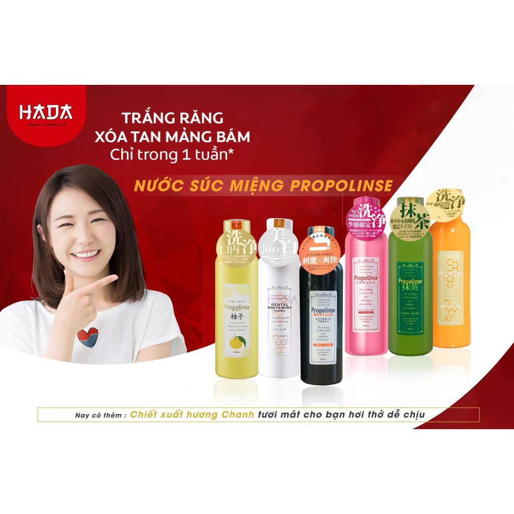 Nước Súc Miệng Propolinse Giúp Làm Sạch Các Mảng Bám - 600ml