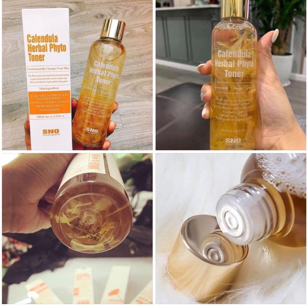 Nước Hoa Hồng SNO Calendula Herbal Phyto Toner Hoa Cúc - 200ml