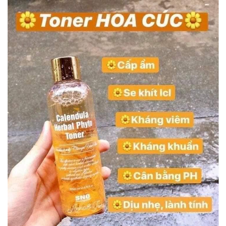 Nước Hoa Hồng SNO Calendula Herbal Phyto Toner Hoa Cúc - 200ml