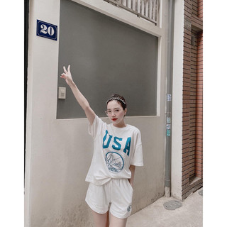Bộ quần áo cộc nữ USA SHEIN auth