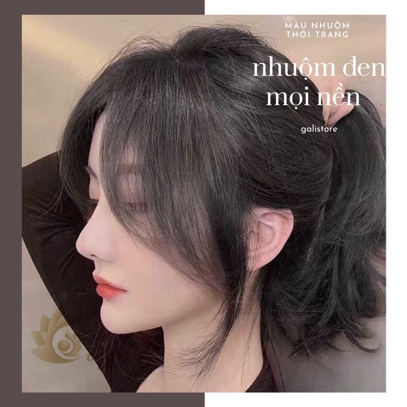 COMBO Thuốc nhuộm Tóc Đen TỰ NHIÊN, kèm oxi và gang tay