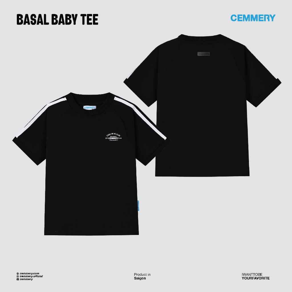 Áo Baby Tee Nữ LocalBrand Cemmery "BASAL BABY TEE" # 4 COLOR