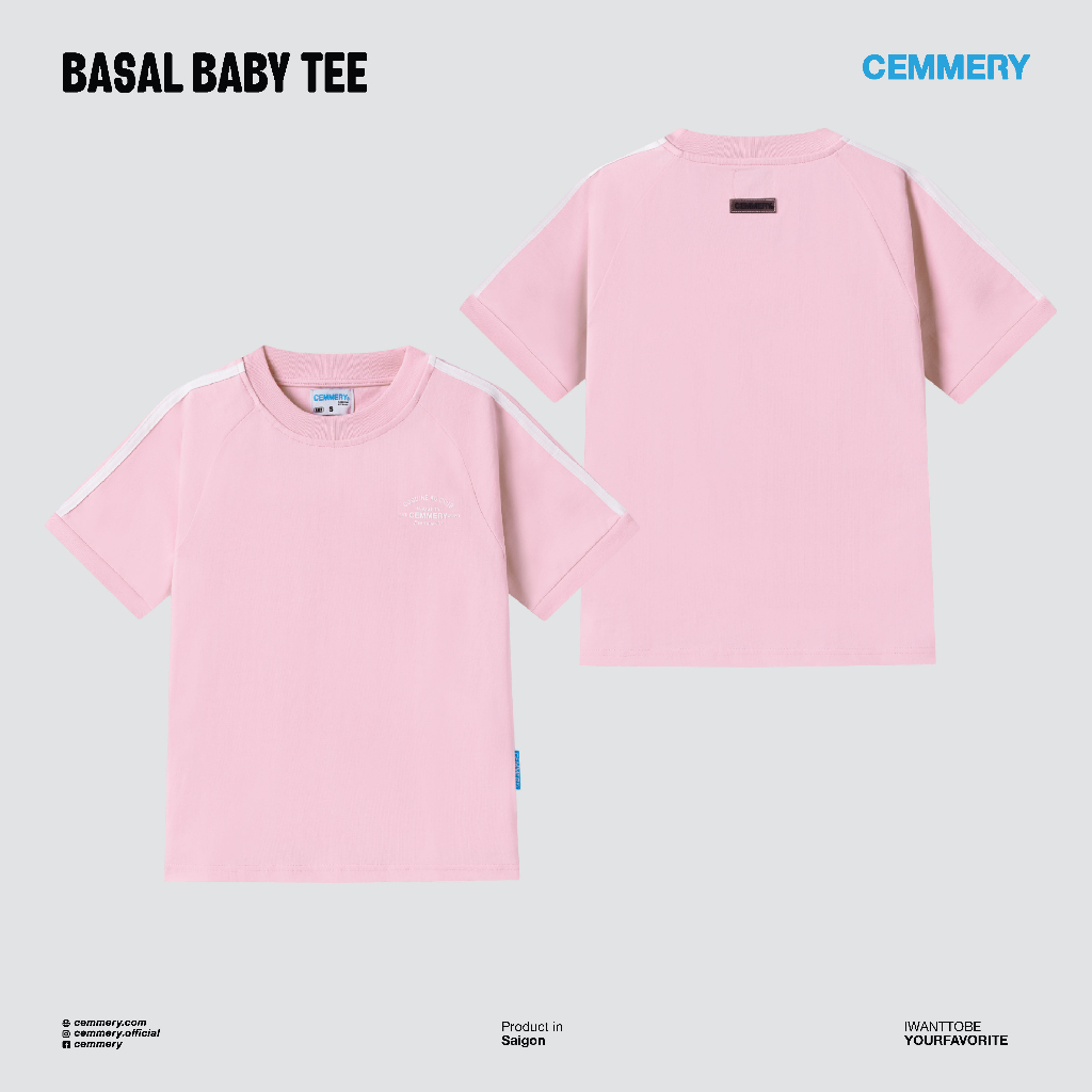 Áo Baby Tee Nữ LocalBrand Cemmery "BASAL BABY TEE" # 4 COLOR