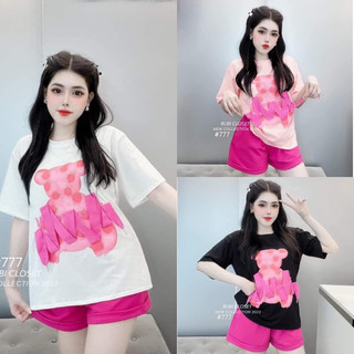 Set bộ cotton đùi trái dâu