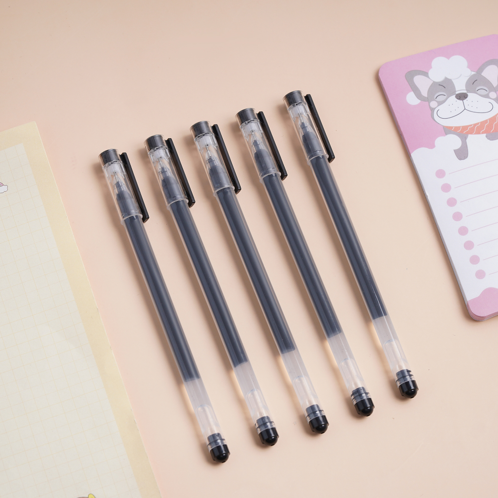 Bút Gel Ngòi 0.5mm Văn Phòng Phẩm PATO Màu Đen Đỏ Xanh B65