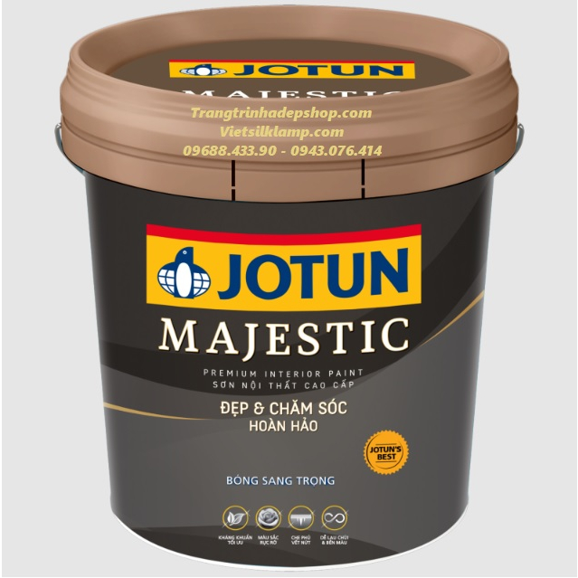 Sơn màu nội thất - Sơn JOTUN MAJESTIC ĐẸP VÀ CHĂM SÓC HOÀN HẢO BÓNG (5L)