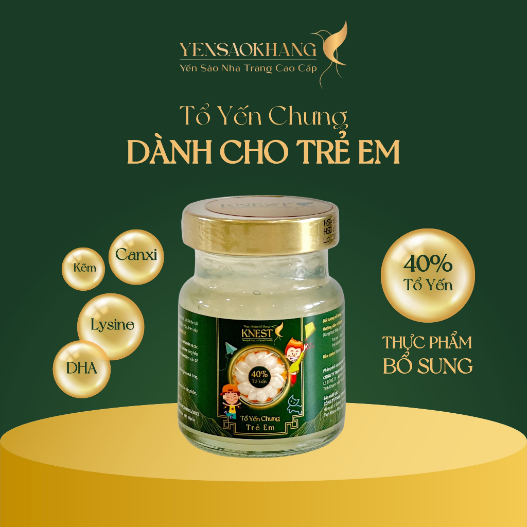 Yến chưng sẵn Trẻ Em YẾN SÀO KHANG hũ 75ml