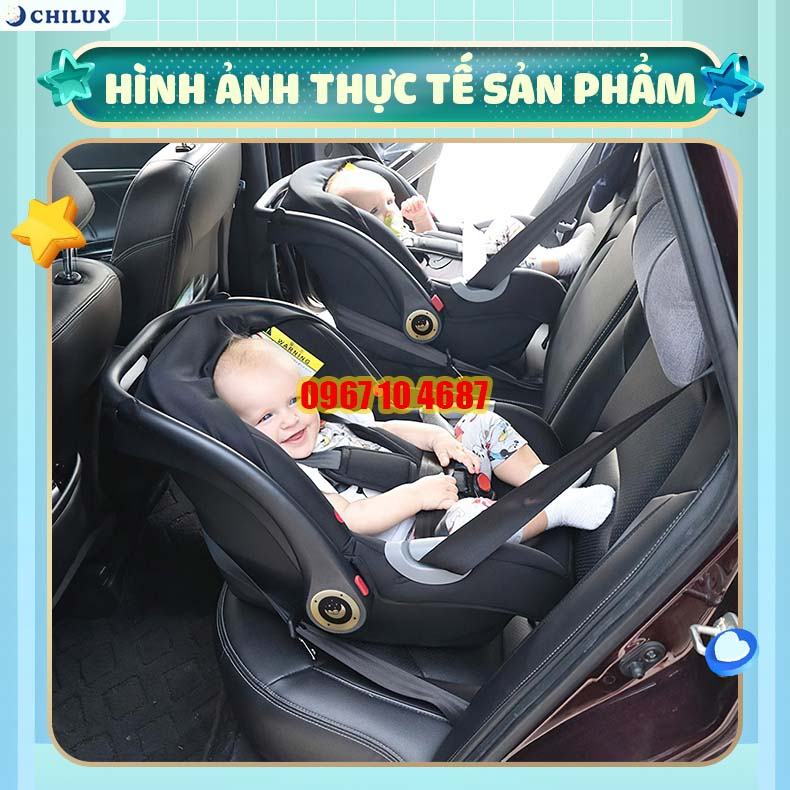 Ghế ngồi ô tô kiêm nôi xách tay cho bé CHILUX D23 - Nhỏ gọn tiện ích, bảo hành chính hãng 6 tháng