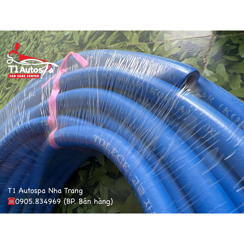 Cuộn Dây hơi khí nén PVC Hàn Quốc 30m cao cấp chuyên dùng cho sơn ô tô, sơn xe máy