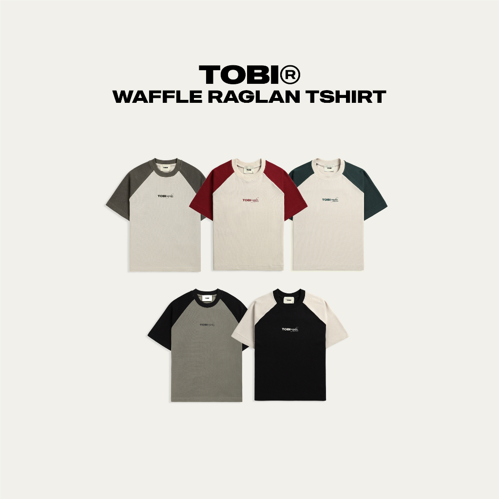 Áo thun Waffle Raglan TOBI