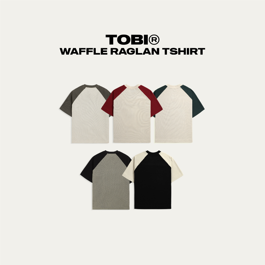 Áo thun Waffle Raglan TOBI