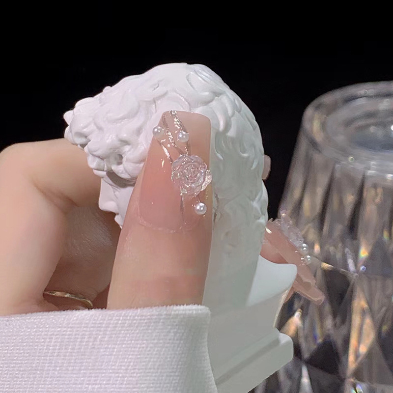 Set 24 móng tay giả đính đá cao cấp