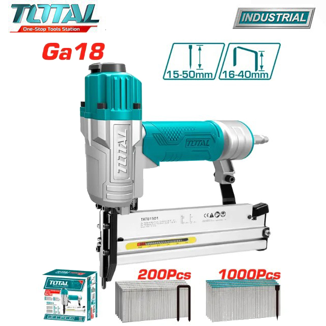 Súng bắn đinh thẳng ( gỗ ) , đinh U dùng hơi 2 trong 1 Total TAT81501