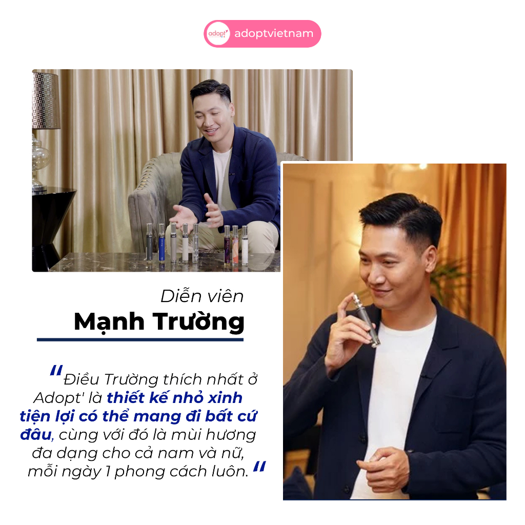 Nước hoa nữ ADOPT Fleur De Gingembre EDP 30ml chính hãng lưu hương thơm lâu Ngọt Ngào Tươi Mát Trẻ Trung