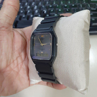 Đồng hồ si Nhật nam Casio form tanks 2 máy  second hand