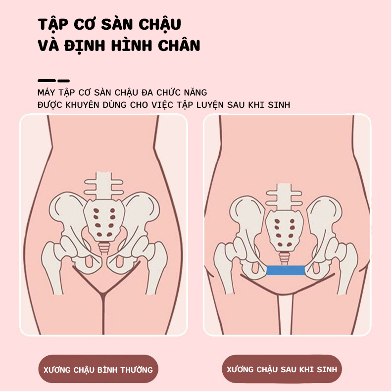 Dụng Cụ Tập Kegel Cơ Đùi Trong- Vùng Cơ Hông Dụng Cụ Tập Tay Cơ Sàn Chậu Cải Thiện Khung Xương Chậu Cho Phụ Nữ.