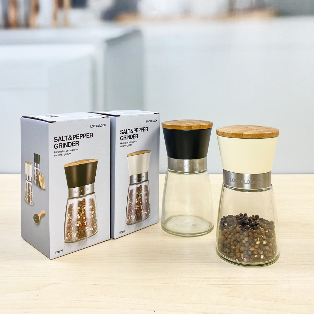 🌺XAY TIÊU LOCKNLOCK THUY TINH CAO CẤP CKO116  - 170ml - HÃNG CHÍNH HÃNG