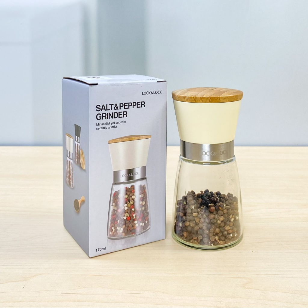 🌺XAY TIÊU LOCKNLOCK THUY TINH CAO CẤP CKO116  - 170ml - HÃNG CHÍNH HÃNG