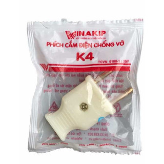 Phích cắm vinakip k4 phích cắm điện 10a k4 250v phích cắm điện chống vỡ vinakip k4 250v 10a