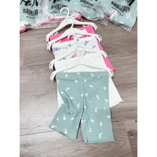 Set 4 quần legging Bé Gái chất thun gân mềm mịn co giãn tốt