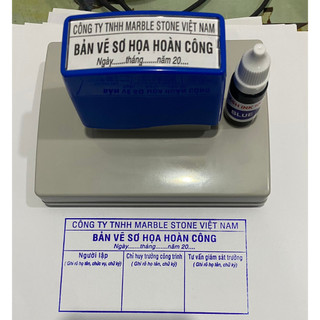 DẤU HOÀN CÔNG CÁN GỖ CHẤM MỰC( đã bao gồm tăm bông chấm mực)
