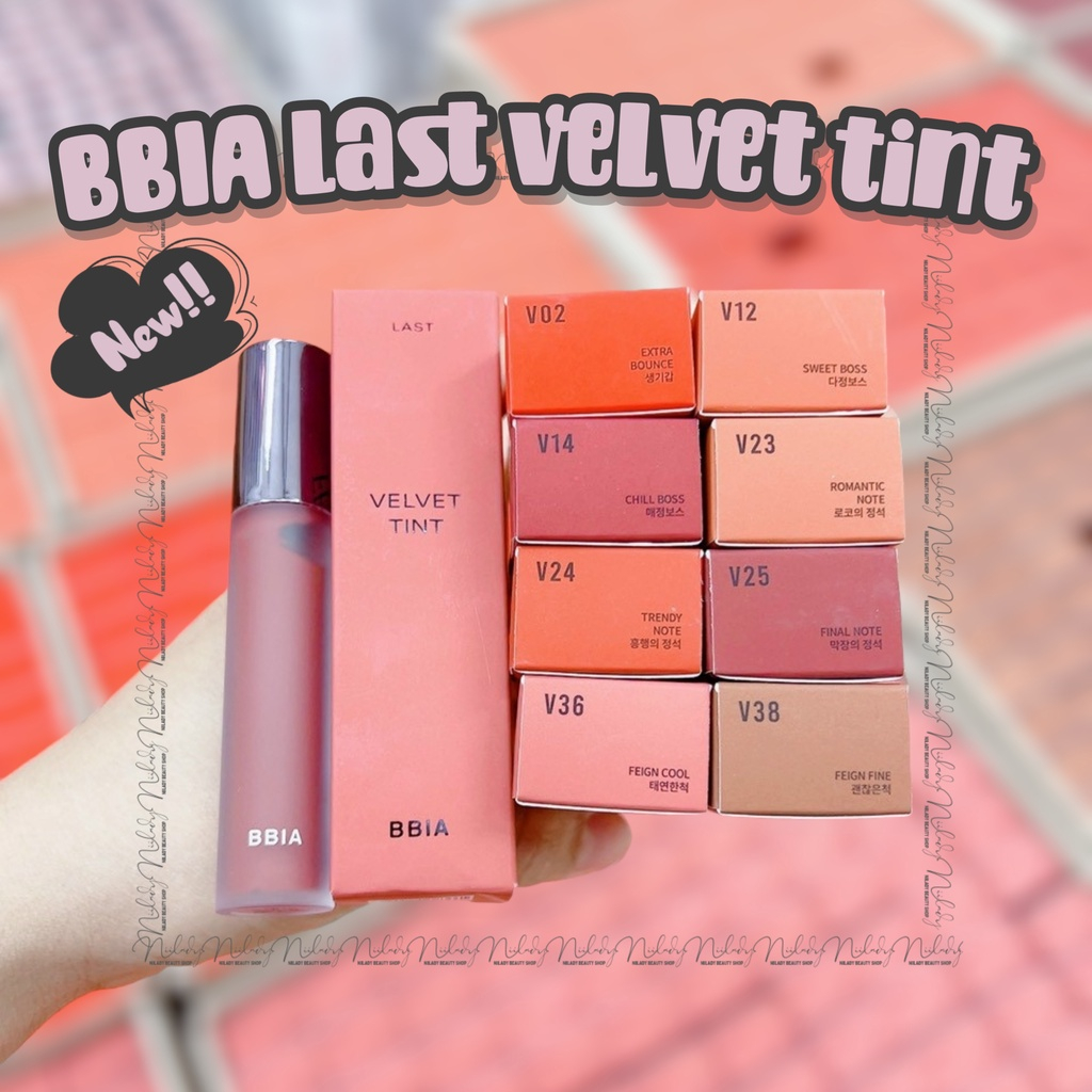 Son Kem Lì Bbia Last Velvet Lip Tint - Mẫu mới VEGAN V Edition Thuần Chay