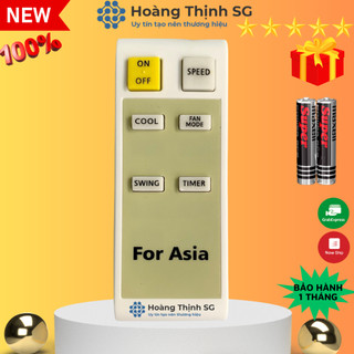 Remote điều khiển quạt Asia mẫu 01, điều khiển quạt Asia - Tặng kèm pin