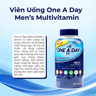 Vitamin tổng hợp Kirkland Signature One a day men hộp 300 viên nhập khẩu Mỹ bổ sung vitamin và hỗ trợ sinh lý nam 