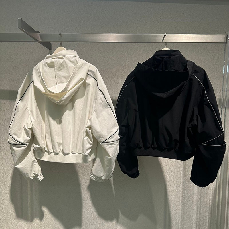 Áo Khoác Dù 2 Lớp PHối Sọc &amp; Thêu Logo Trước, Có Nón Chống Nắng, Nón Tháo Rời Được Mẫu Mới - ĐĂNG QUANG CLOTHER