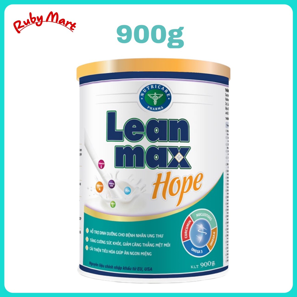 [Date 1.2025] Sữa Bột Lean Max Hope Lon 900g ( Dinh dưỡng dành cho bệnh Ung Thư)