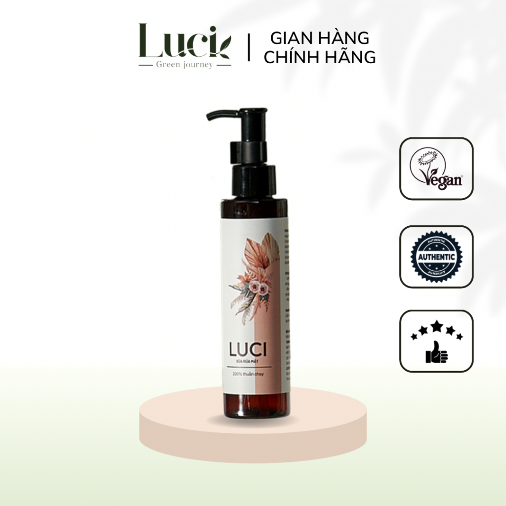 Sữa Rửa Mặt Thuần Chay Luci Cleanser Thành Phần Lành Tính, Làm Sạch Tối Ưu 150ml