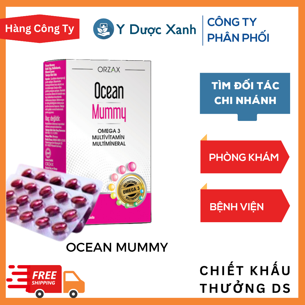 Phòng Khám, Nhà Thuốc - Vitamin Tổng Hợp Cho Bà Bầu OCEAN MUMMY của Châu Âu - Y Dược Xanh