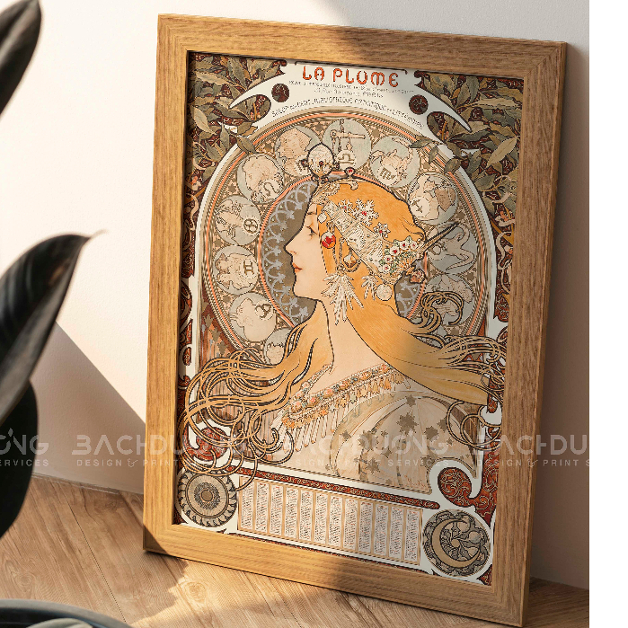 Tranh Canvas Vintage Decor trang trí nhà cửa tranh để bàn trang trí phòng ngủ phòng khách