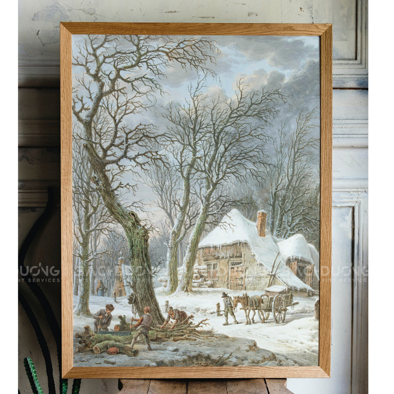 Tranh Canvas Vintage Decor trang trí nhà cửa tranh để bàn trang trí phòng ngủ phòng khách