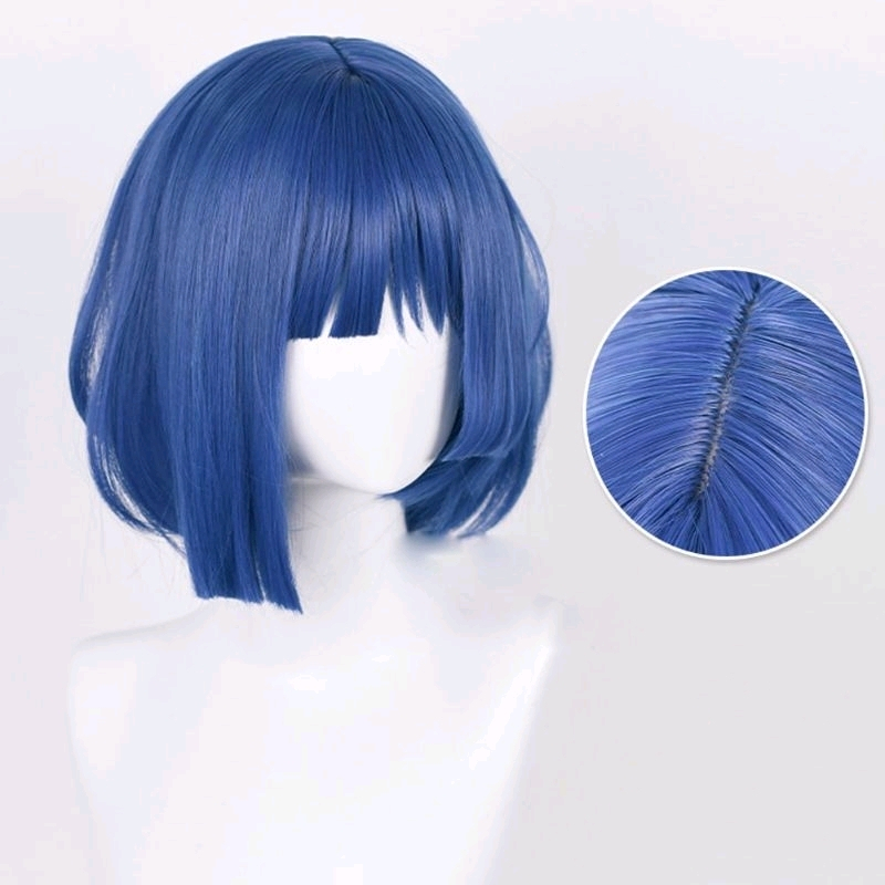 [Sẵn] Wig/Tóc giả cosplay Yamada Ryo - Bocchi the Rock màu xanh dương [Miu Cosplay 03]